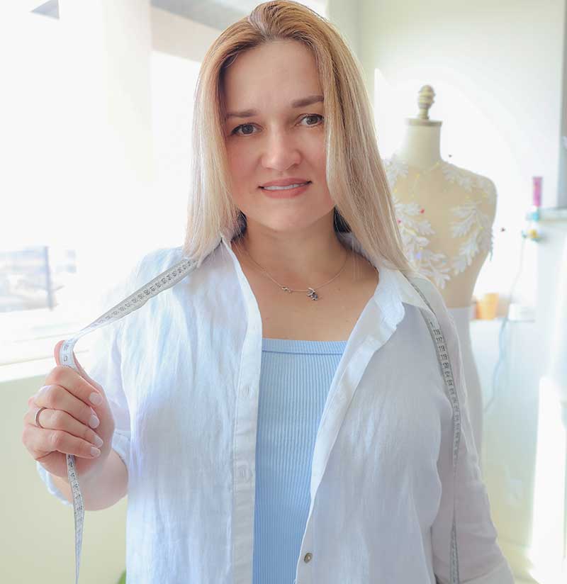 Levirina Iryna in her shop